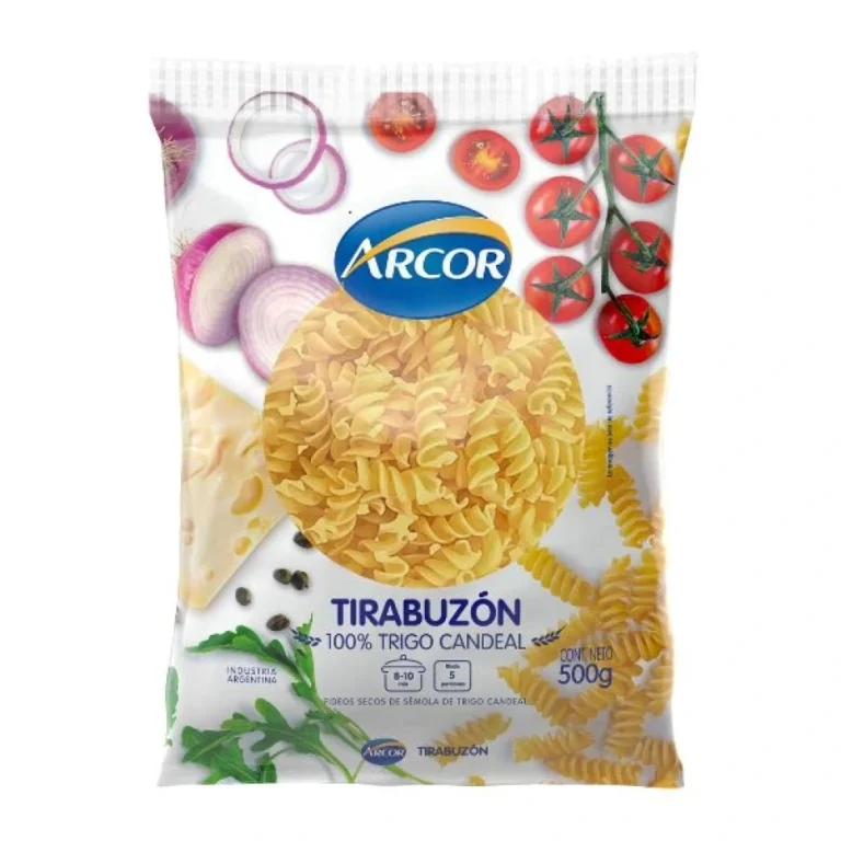 Arcor fideos tirabuzón