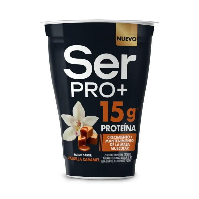 Yogur batido Ser Pro+ sabor vainilla caramel